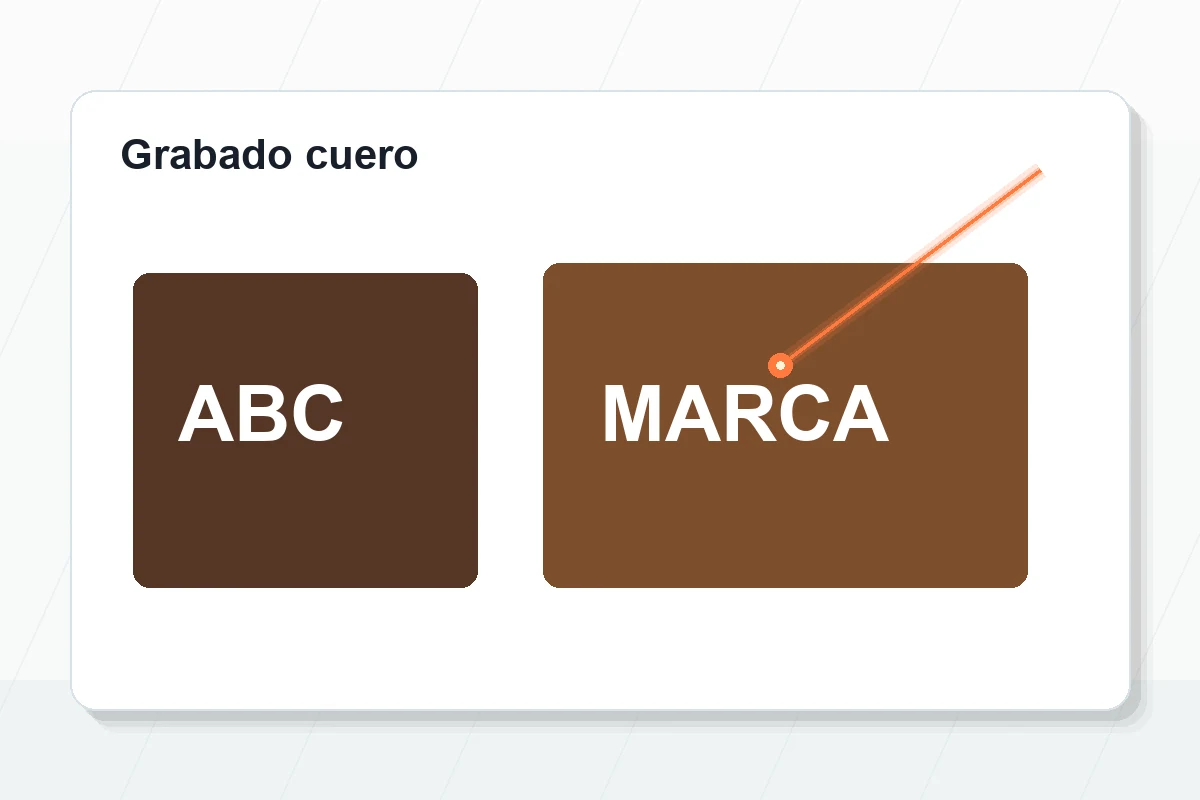 Grabado laser cuero en Bogota