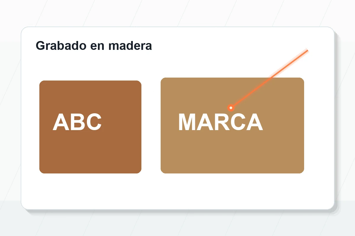 Grabado laser en madera en Bogota